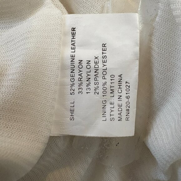 Leather & Fabric Sleeveless Sheath Dress - WHAT???!? - Picture 8 of 8